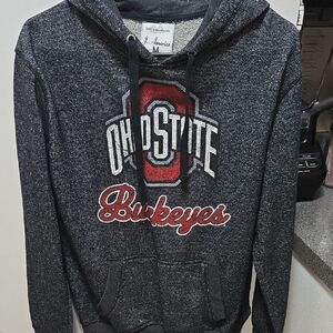 J. America Ohio State Buckeyes Charcoal Hoodie